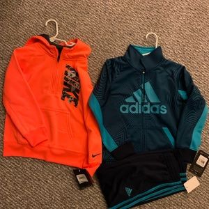 Nike Hoodie and Adidas Hoodie and Sweatpants